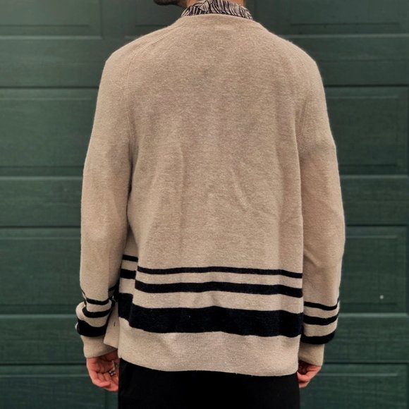 SOLD - Beige Club Monaco Lightweight Cardigan - Picture 3 of 4